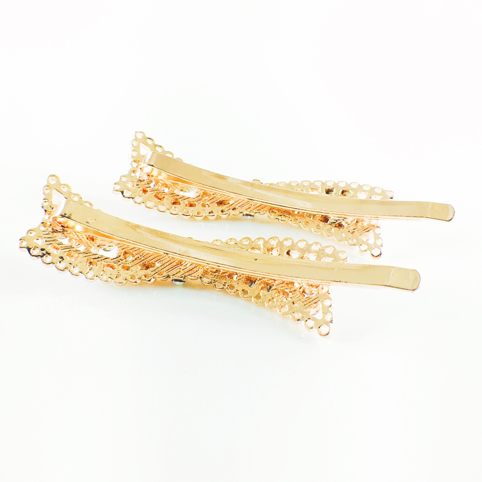 USA Quality Bobby Pin Rhinestone Crystal Hair Clip Hairpin Wedding PINK B7 Gift