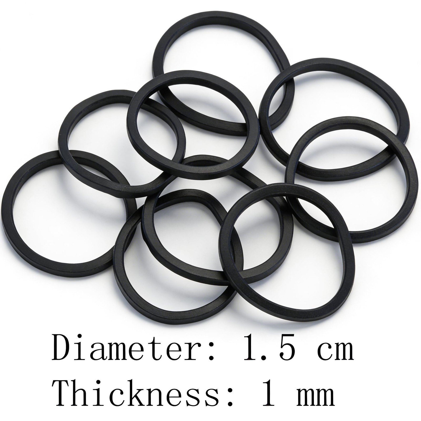 Black Elastic Hair Bands with a box Soft Elastic Bands for Kid Hair Braids
