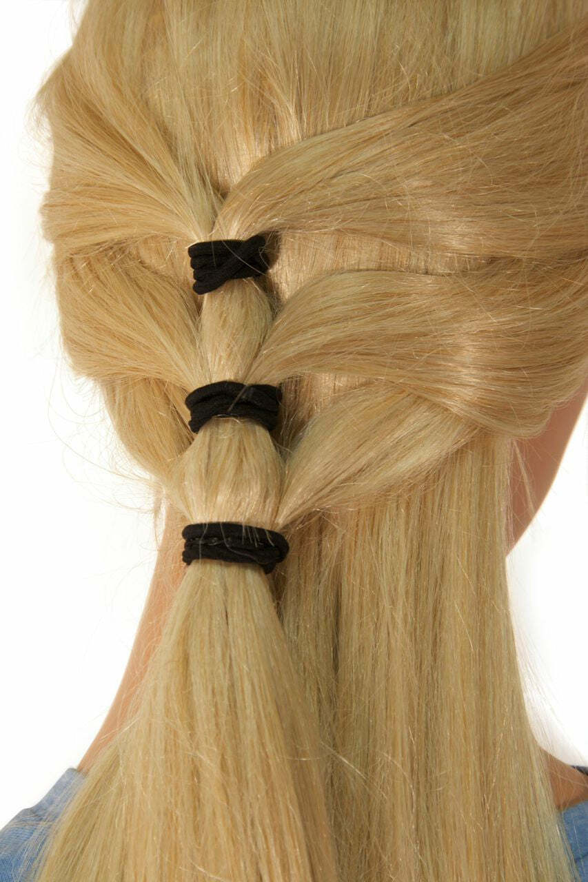 Butterfly Hair Armor – Silver Ponytail Holder Stylish Accessory – Medieval Metal
