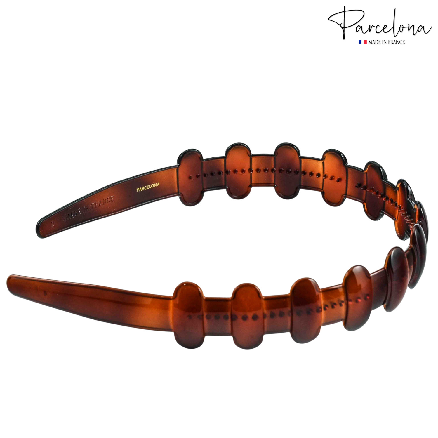 Parcelona French Marais Cellulose Acetate Headband – Non Slip Hair Band for