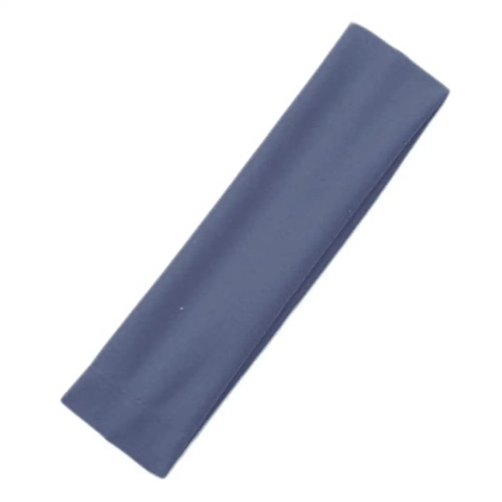 Stretchy Solid Headband Yoga Running Gym Sports Sweatband Men Women Black