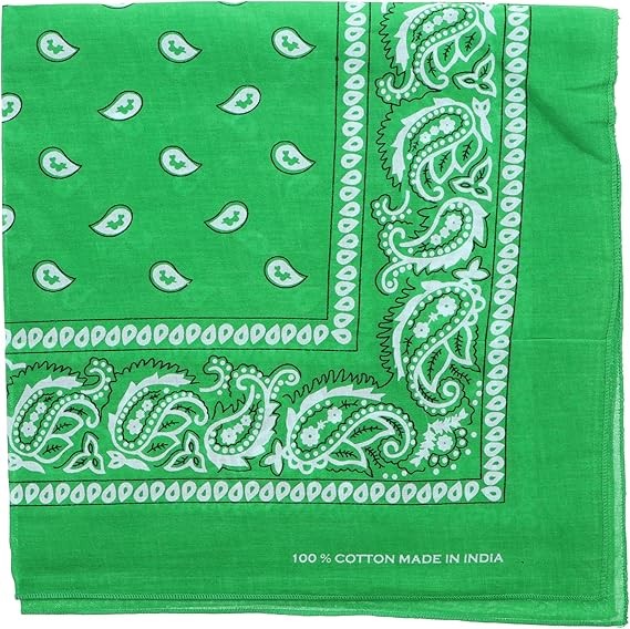 Motique Accessories Extra Large Paisley Bandana 27×27 Inch