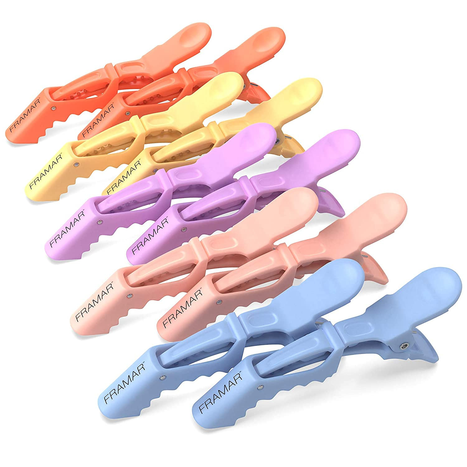 Pastel Alligator Hair Clips 10 Pack – Professional Styling Clips for Hair, Salon