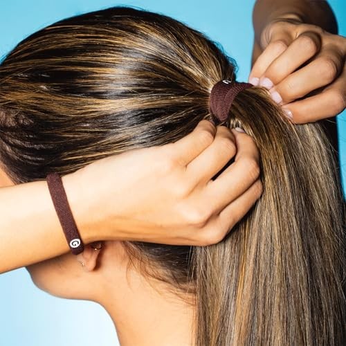 Gimme Beauty Medium Hair Bands – Patent-Pending 1 Count (Pack of 12) Dark Brown