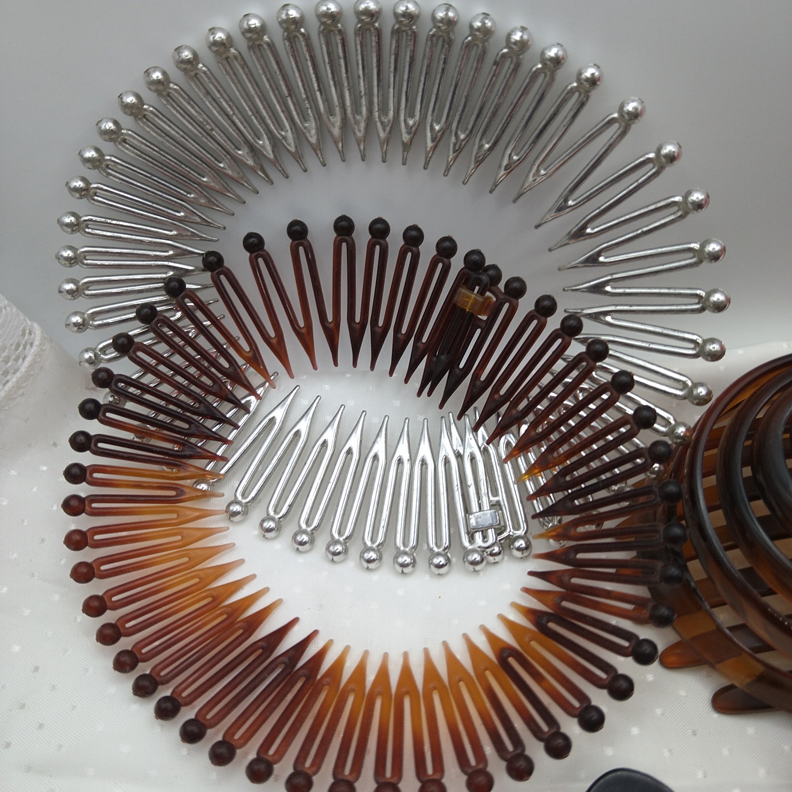 80s Hair Lot Claws Banana Clips Bun Chop Stick Barrette Side Comb Tortoise 30pcs