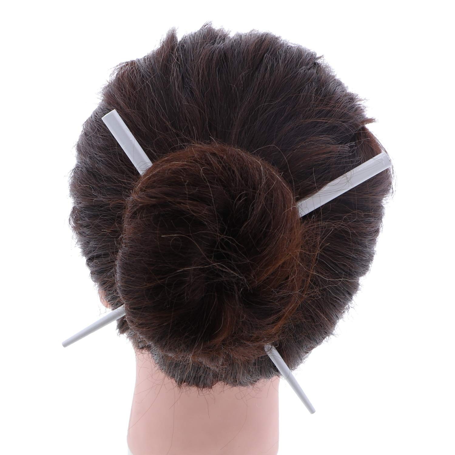 Women’s 2 Hair Sticks Solid Straight Chopsticks 7.5 inches Long
