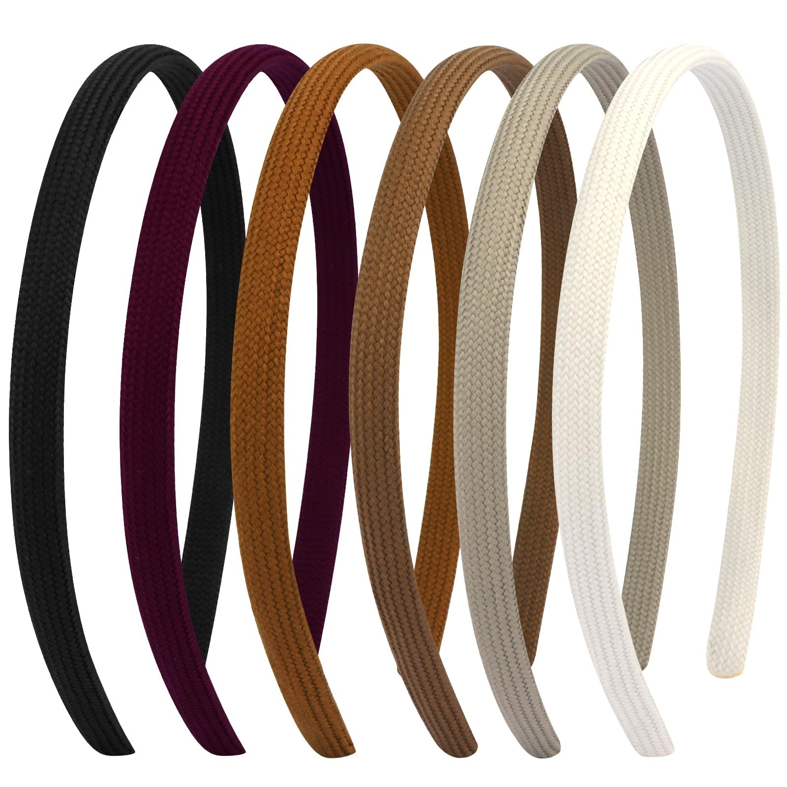 Vovii 6Pcs Thin Headbands For Women Girls No Headache Pressure Neutral