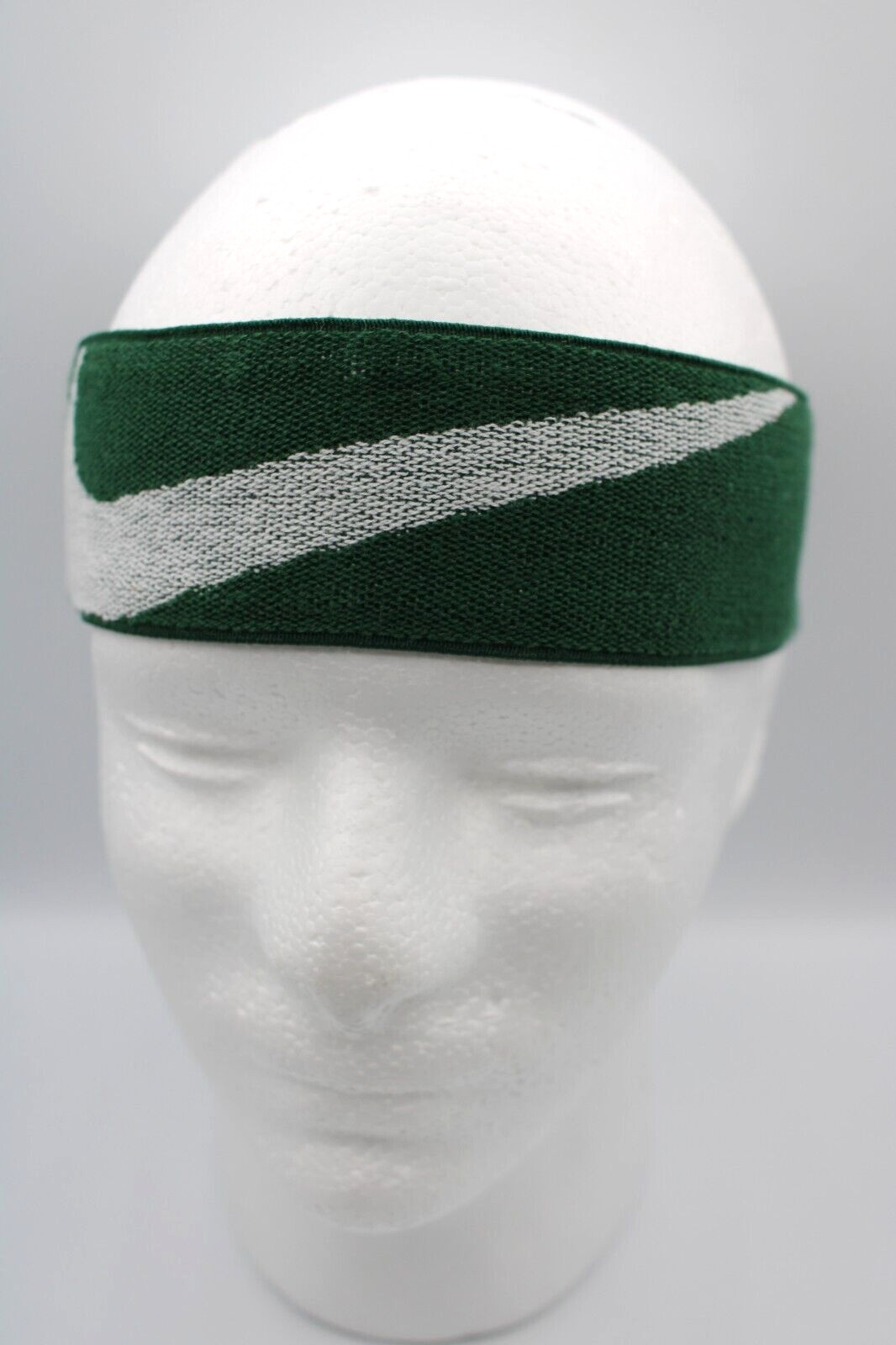 Nike Logo Knit Elastic Headband Gorge Green/White Unisex Adult