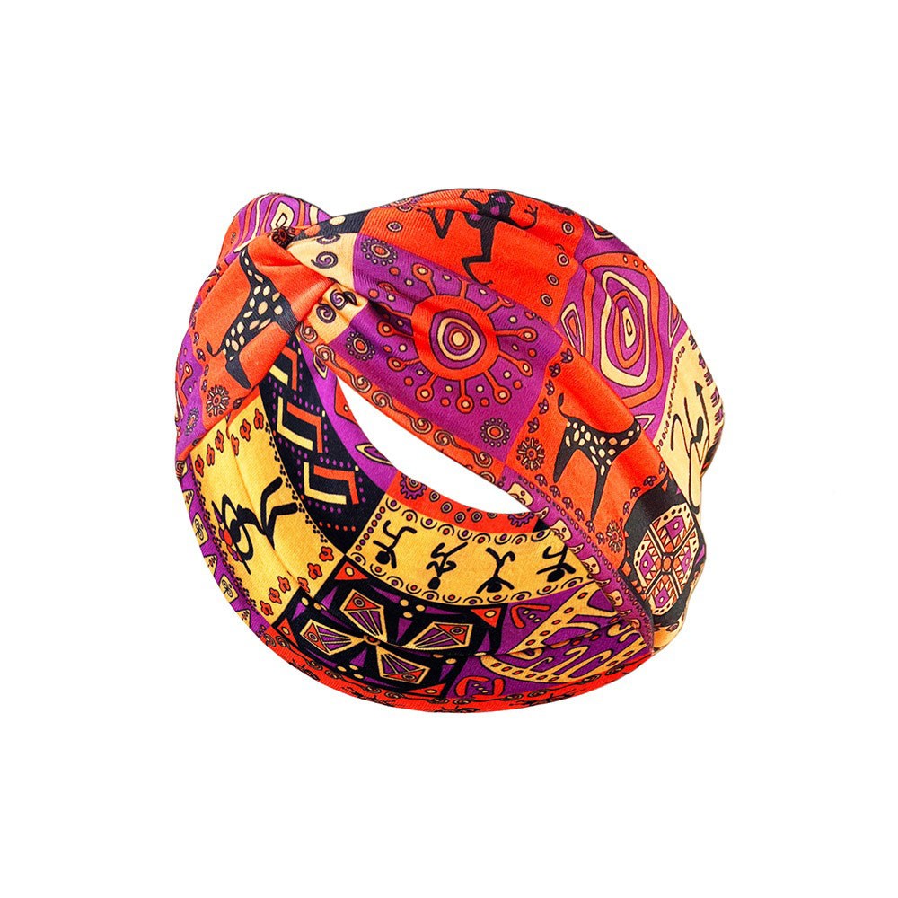 6 Pack Women’s Elastic Headbands Boho Style Soft Hair Wraps for Daily Fitness