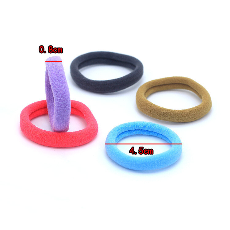 50Pcs Women Girls Seamless Hair Band Ties Rope Ring Elastic Ponytail Holder US