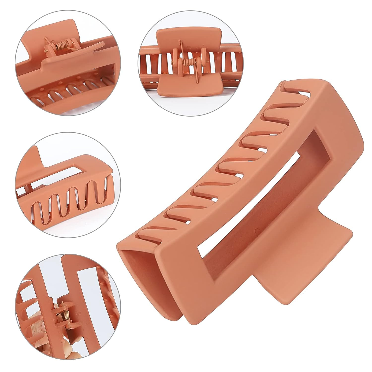 15 Pack Hair Claw Clips Big 4.1 Inch Rectangular for Women and Girls Non-slip…