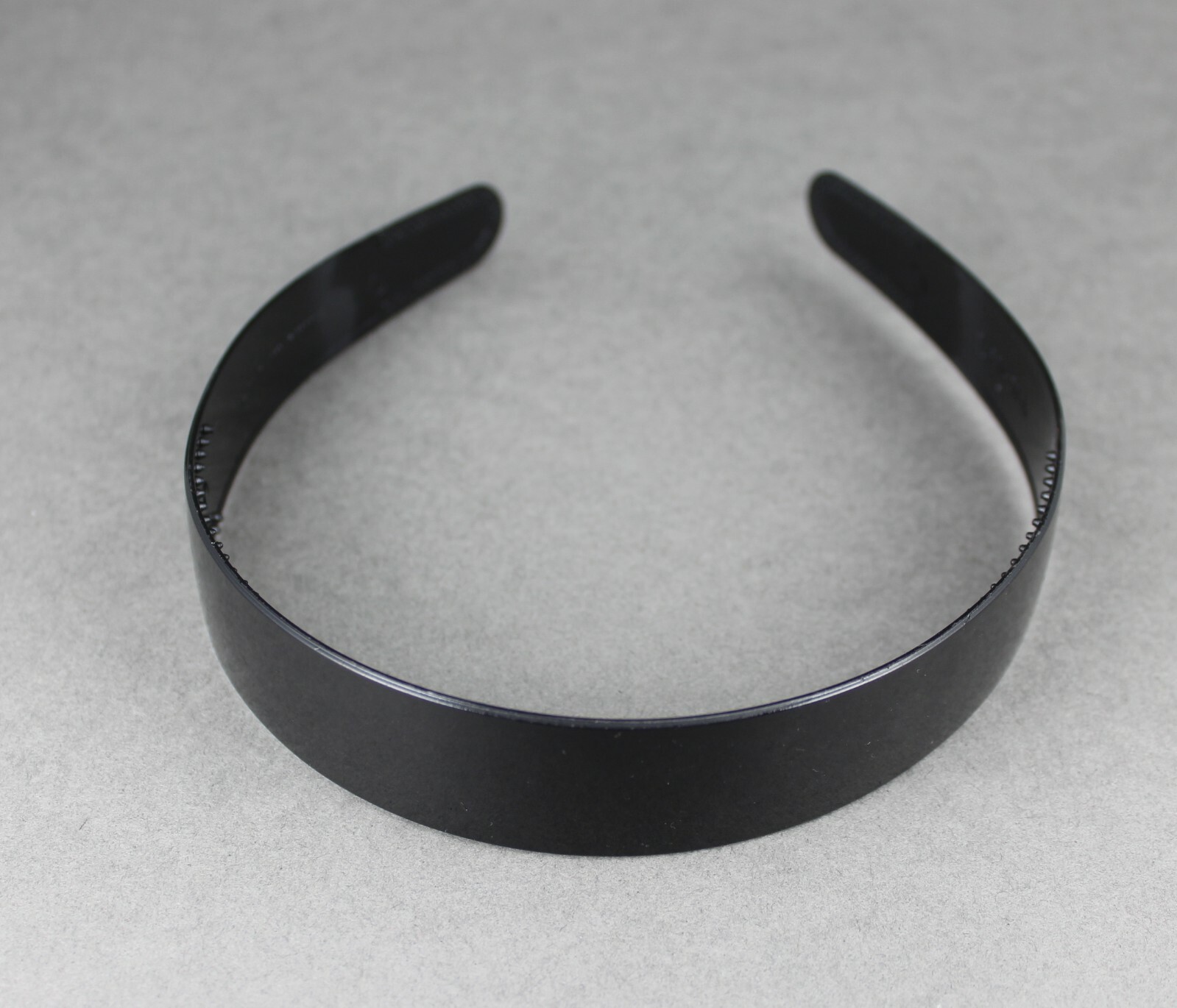 Brown Black set 2 plastic 1″ wide headband hair band grip teeth brown tortoise