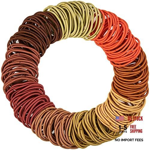 216-Piece Elastics Value Pack: 4mm Earth Tones/Neutral Colors Hair Ties
