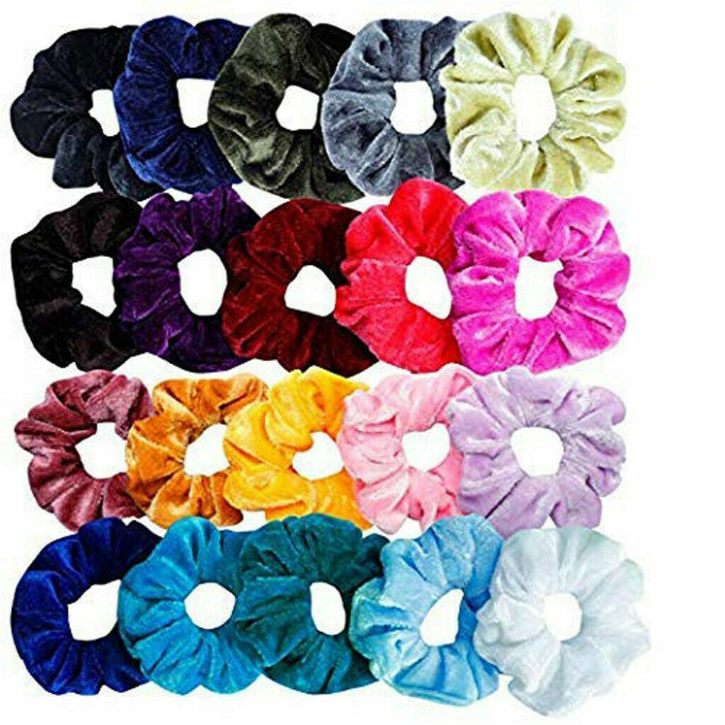 Lot Hair Scrunchies Velvet Elastic Hair Bands Scrunchy Rope Ties For Women Girl