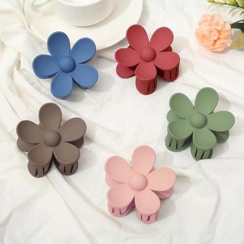 Flower Hair B：Khaki, Green, Orange, Dark blue,Red, Black, Pink, Dark purple