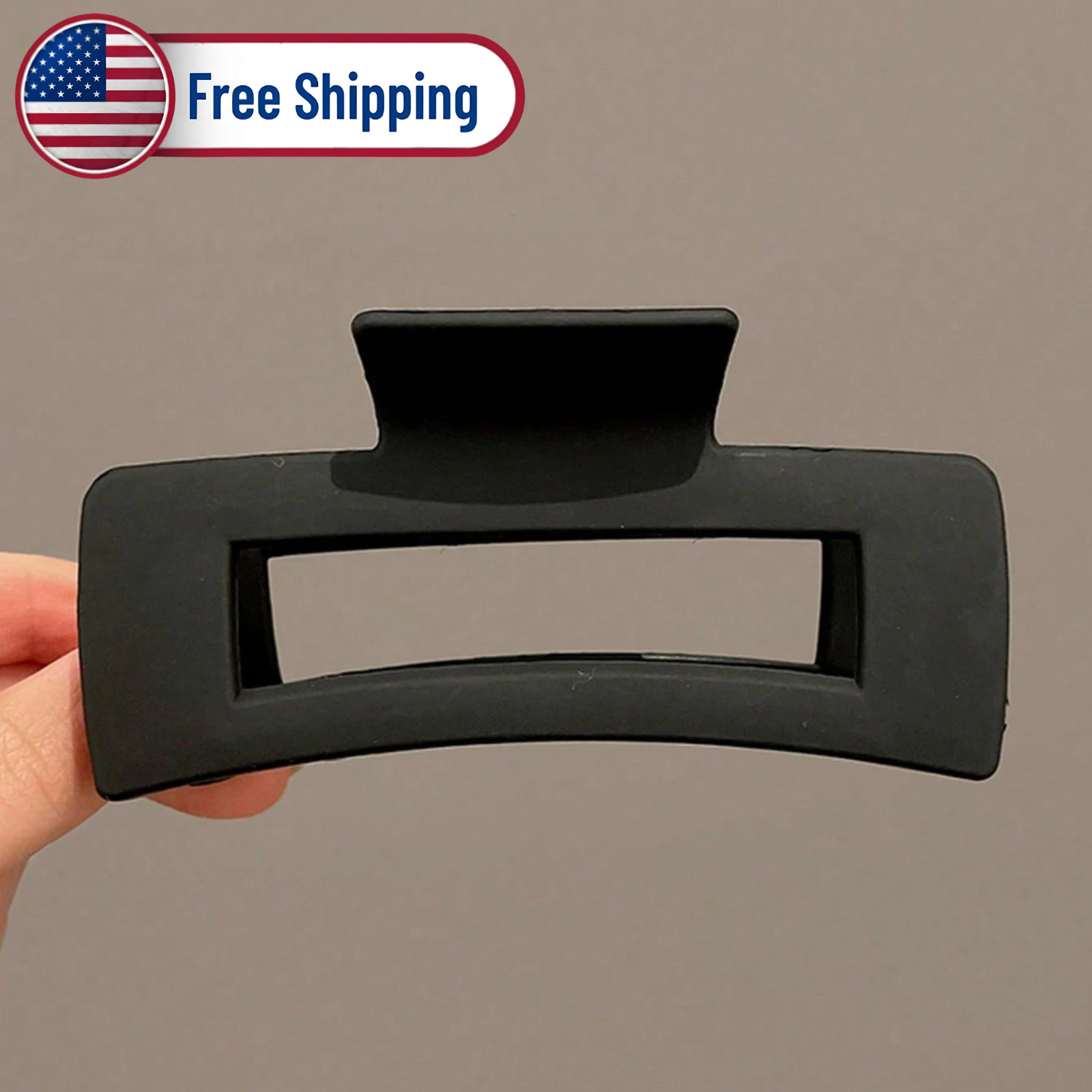 4PCS Large Square Hair Claw Clips Strong Hold Thick Long Curly Hair Accessories
