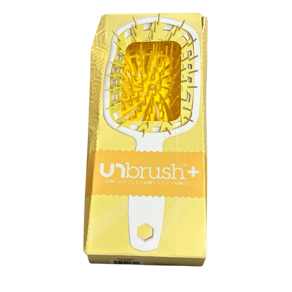 Unbrush Detangling Hair Brush Pastel Collection in Lemon Drop NIB