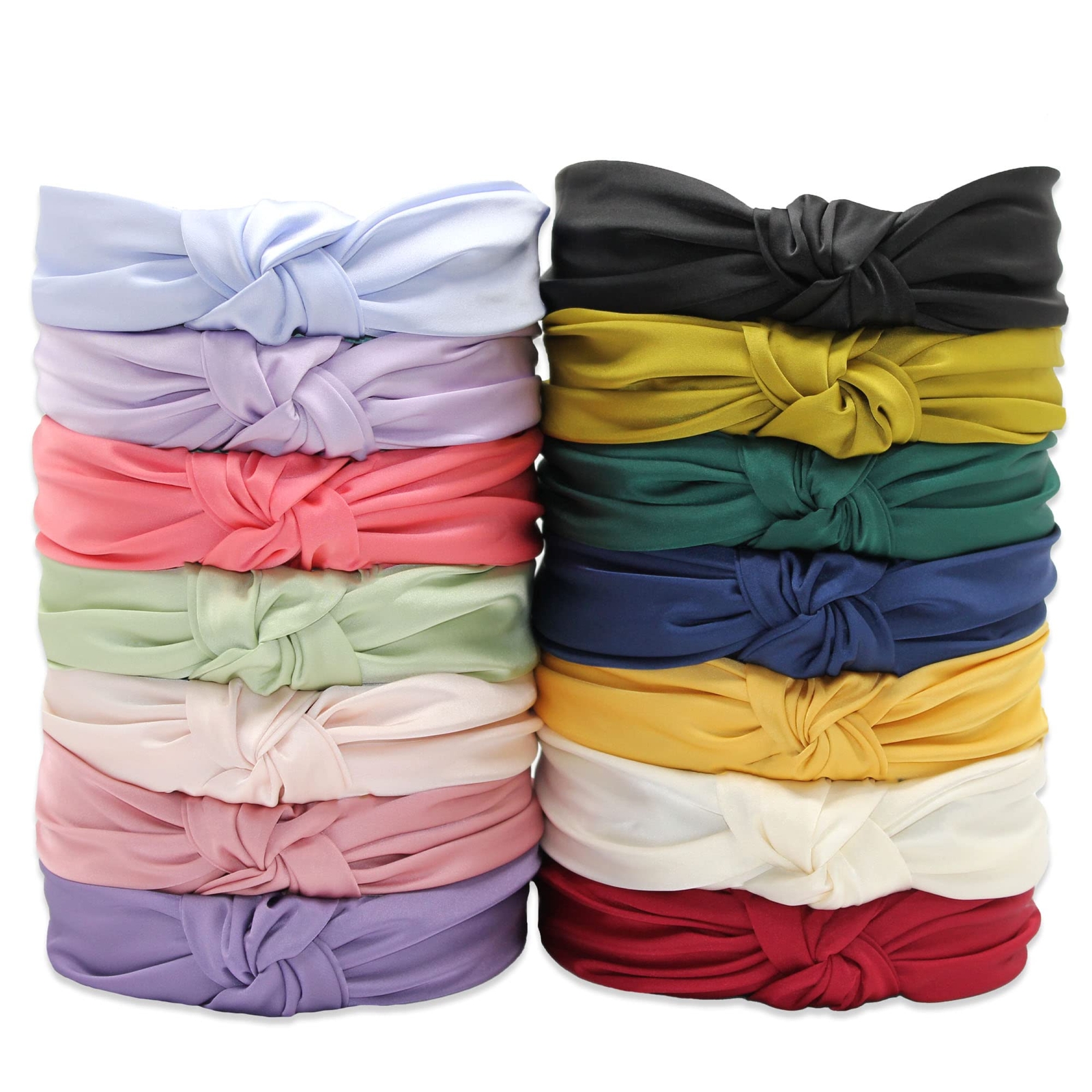 Dusty Pink Satin Knotted Headband Silk Quality Fabric Fashion Head Band
