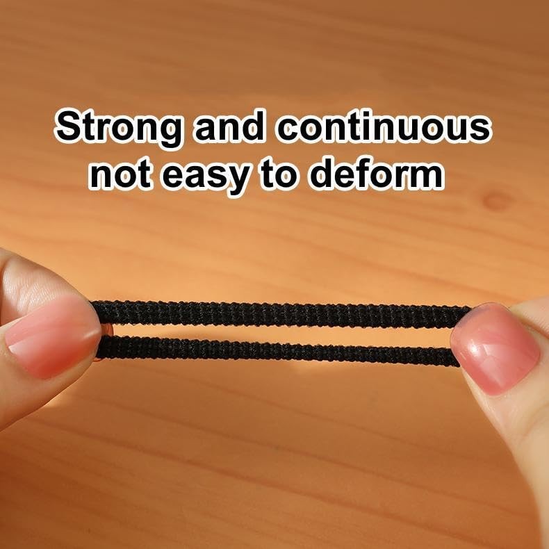 Baby Hair Ties 200 PCS Cotton Toddler Seamless Bands Ponytail Holders Black