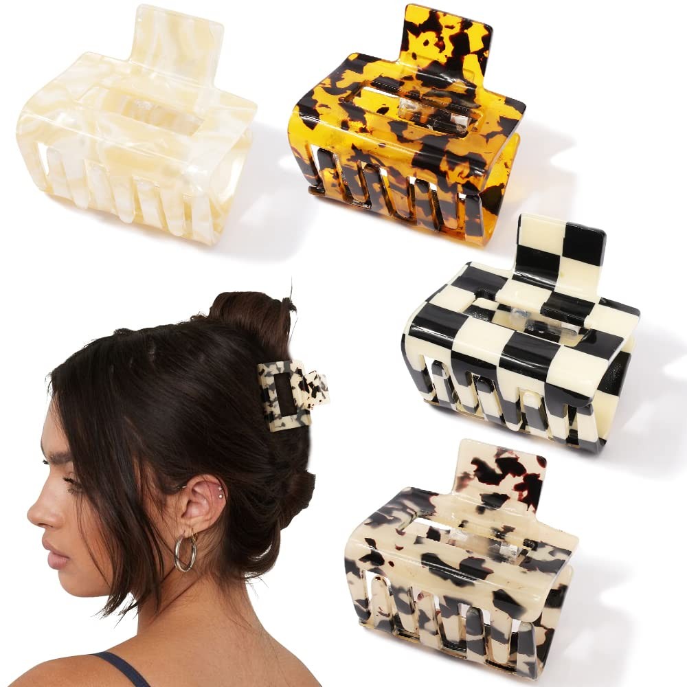 Tortoise Claw Hair Clips 2″ Small to Medium Clips for Thin to Thick Hair