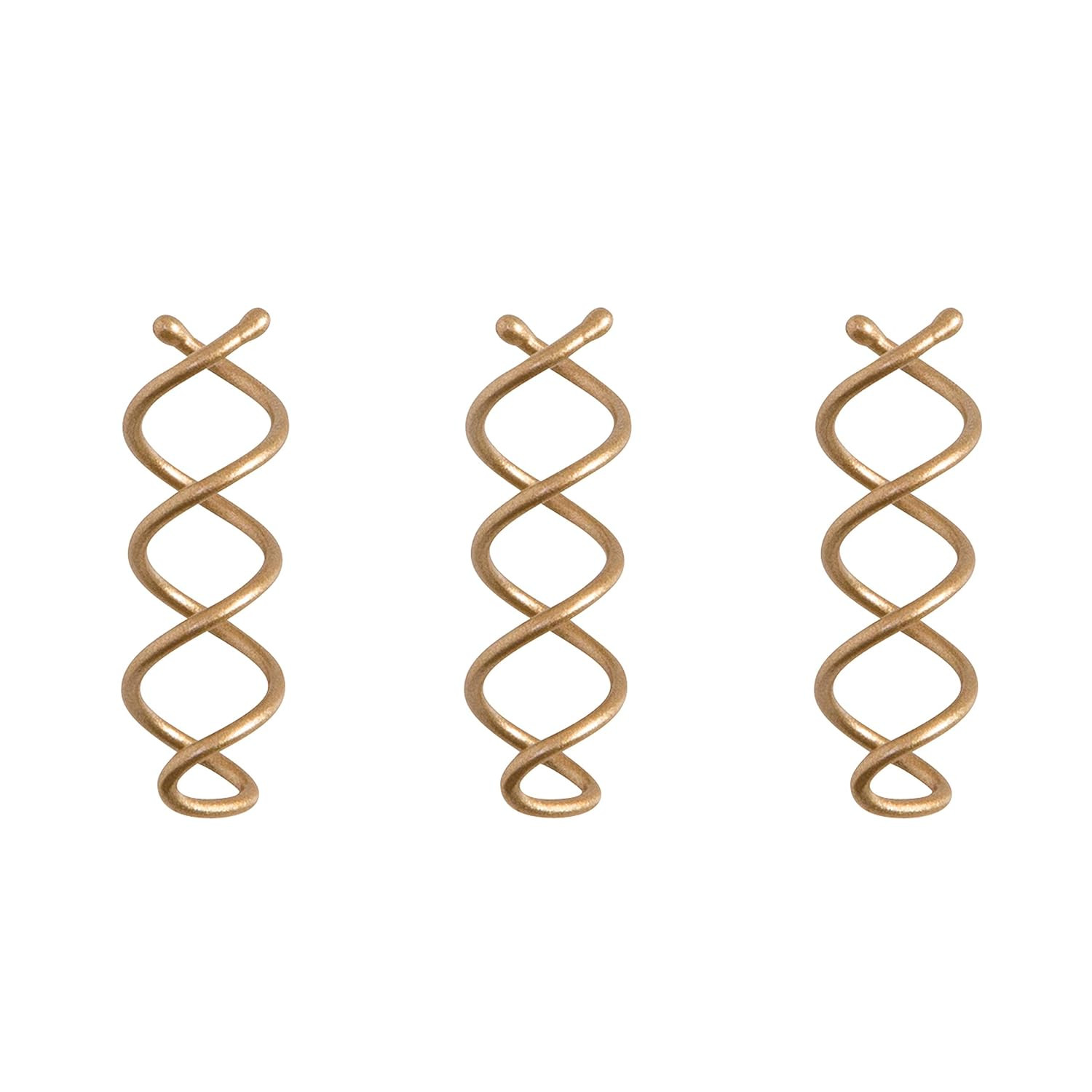 Goody Slideproof Mini Spin Pins – 3 Ct, Assorted Colors, Spiral Hair Pins, Quick