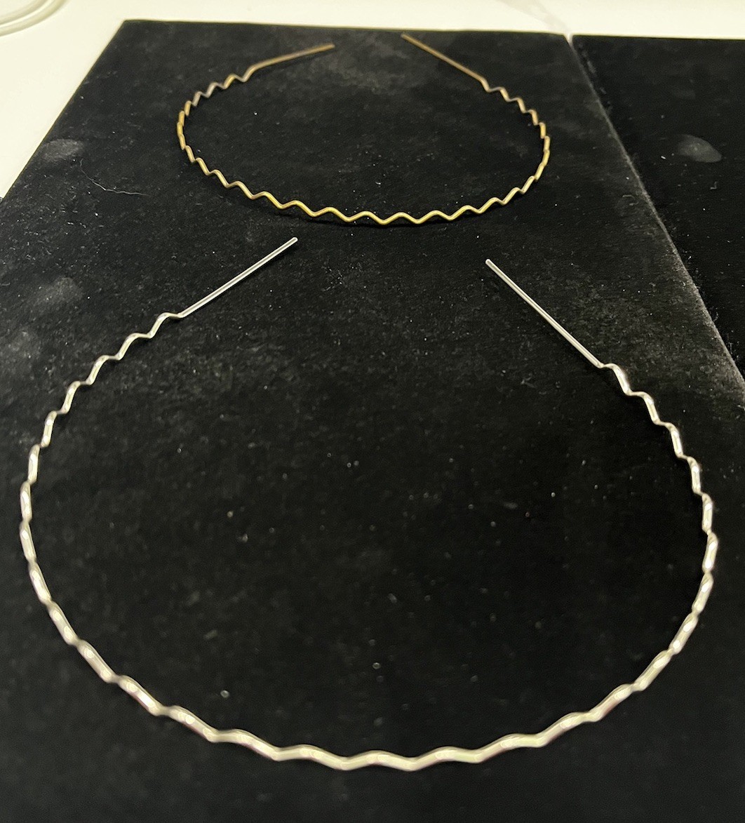 Metal Zigzag Hair Band Headband Hair Styling Accessory Lot of 3