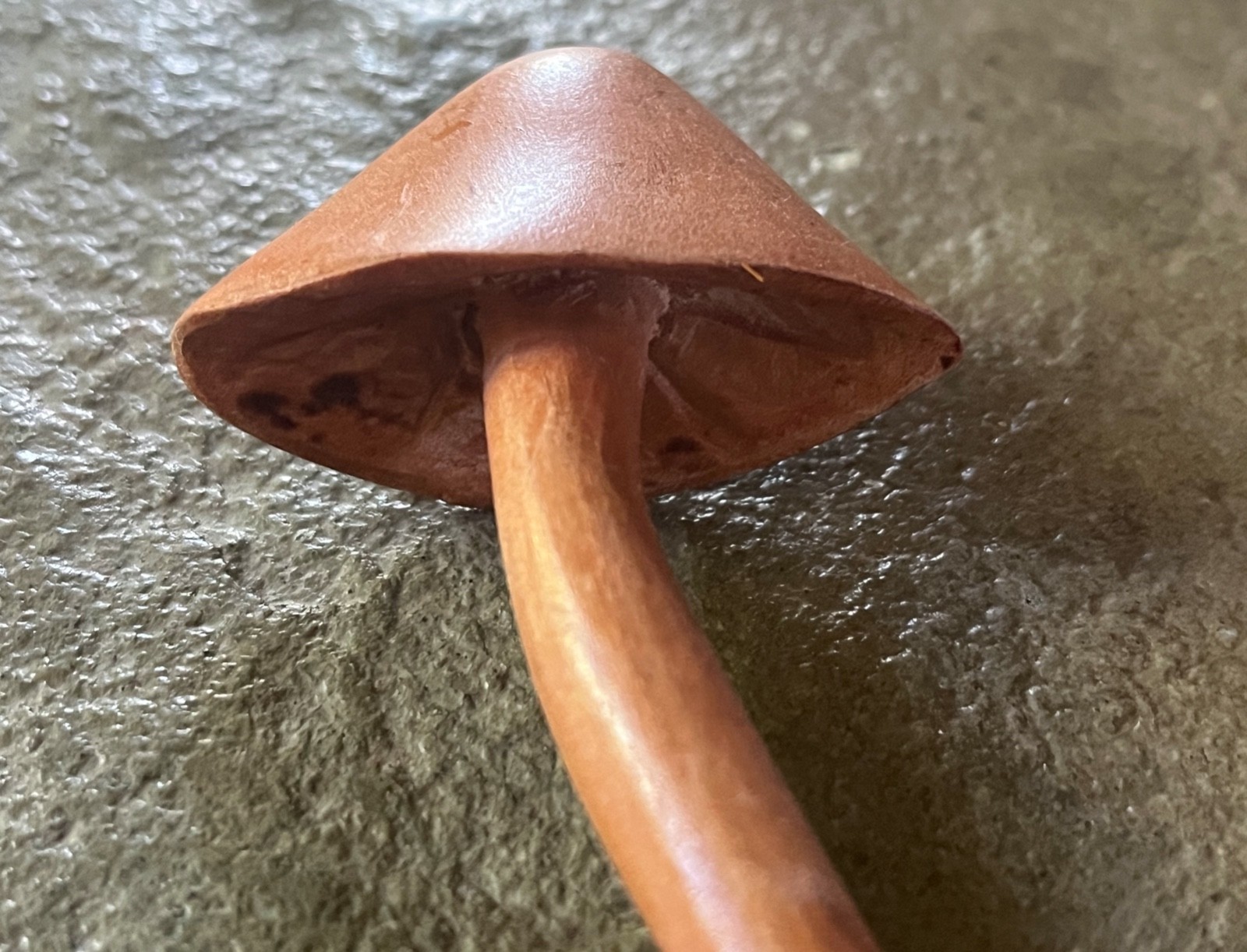HAND CARVED WOOD MUSHROOM HAIR STICK PIN BUN CHOPSTICK WOODEN HAIRSTICK