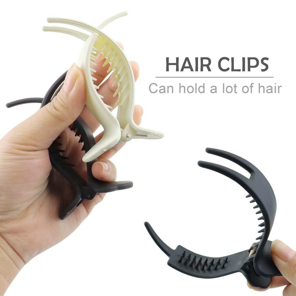 NAIHOD 4 Pack Hair Braiding Tool, Fashion 4 Count (Pack of 1), Gray,Brown