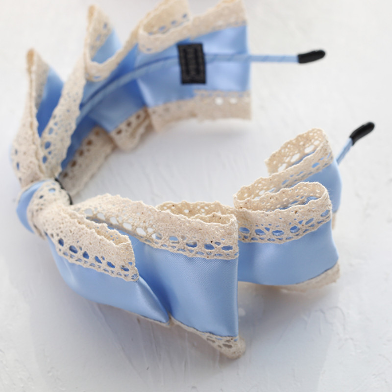 Princess Girl Lolita Headband Headwear Gothic Headdress Bowknot Hair Accessory