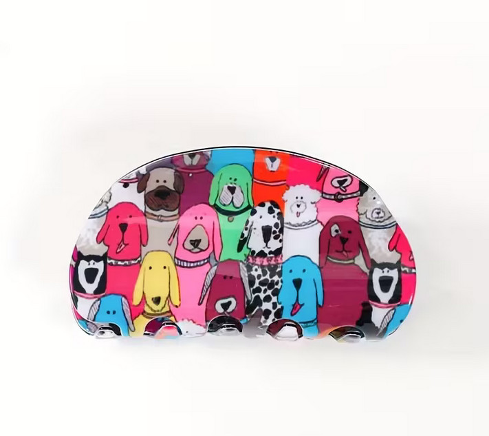 Rainbow dog puppy hair claw