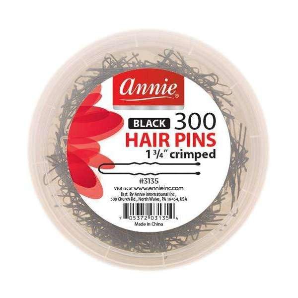 Annie Black Hairpins Jar Pack of 1 Hair Clips 031358 134