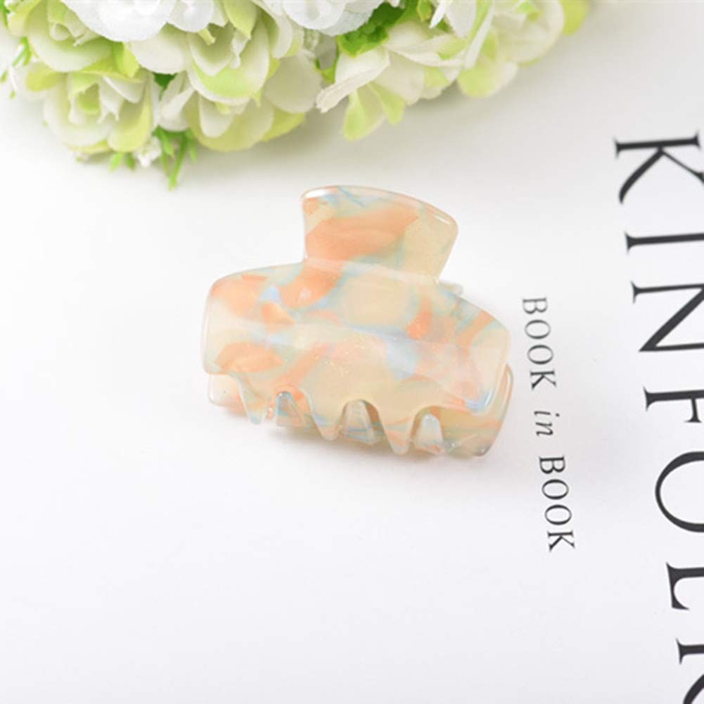Xiwstar 4Pcs Acrylic Acetate Hair Claw Clip 4 Count (Pack of 1), mix colors