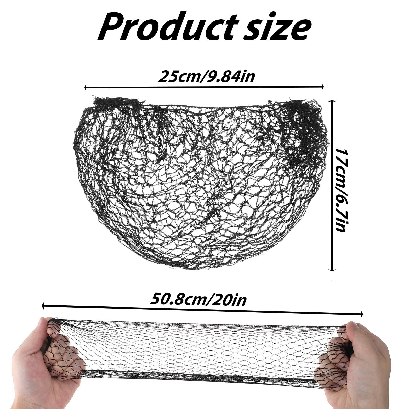 20 Pcs Hair Nets for Women Wig Black Mesh Net Reusable Elastic for…