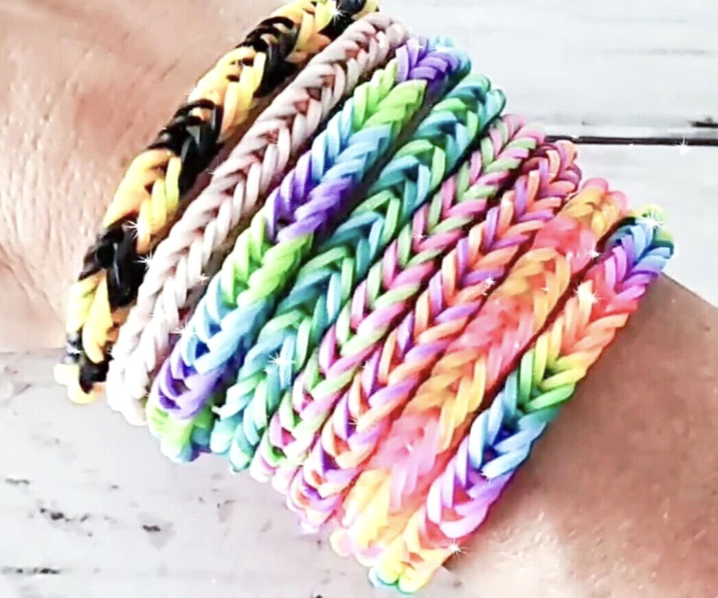 1200 x Hair Mini Elastic Rubber Bands Braiding Colorful Ponytail