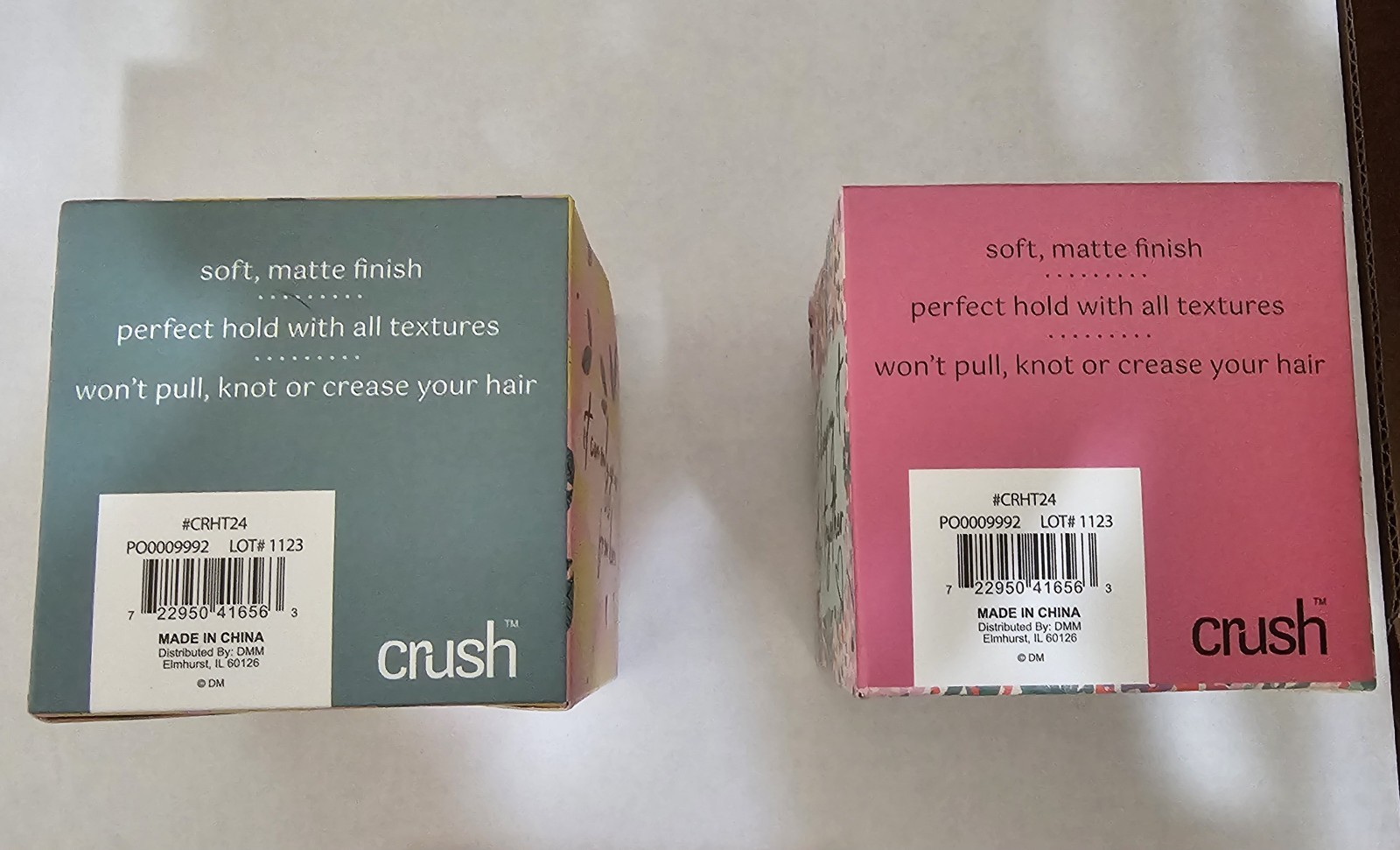 Crush Beauty Lot: 2x Kinda Spiraling Coil Hair Ties & Compact Pocket Mirror NEW