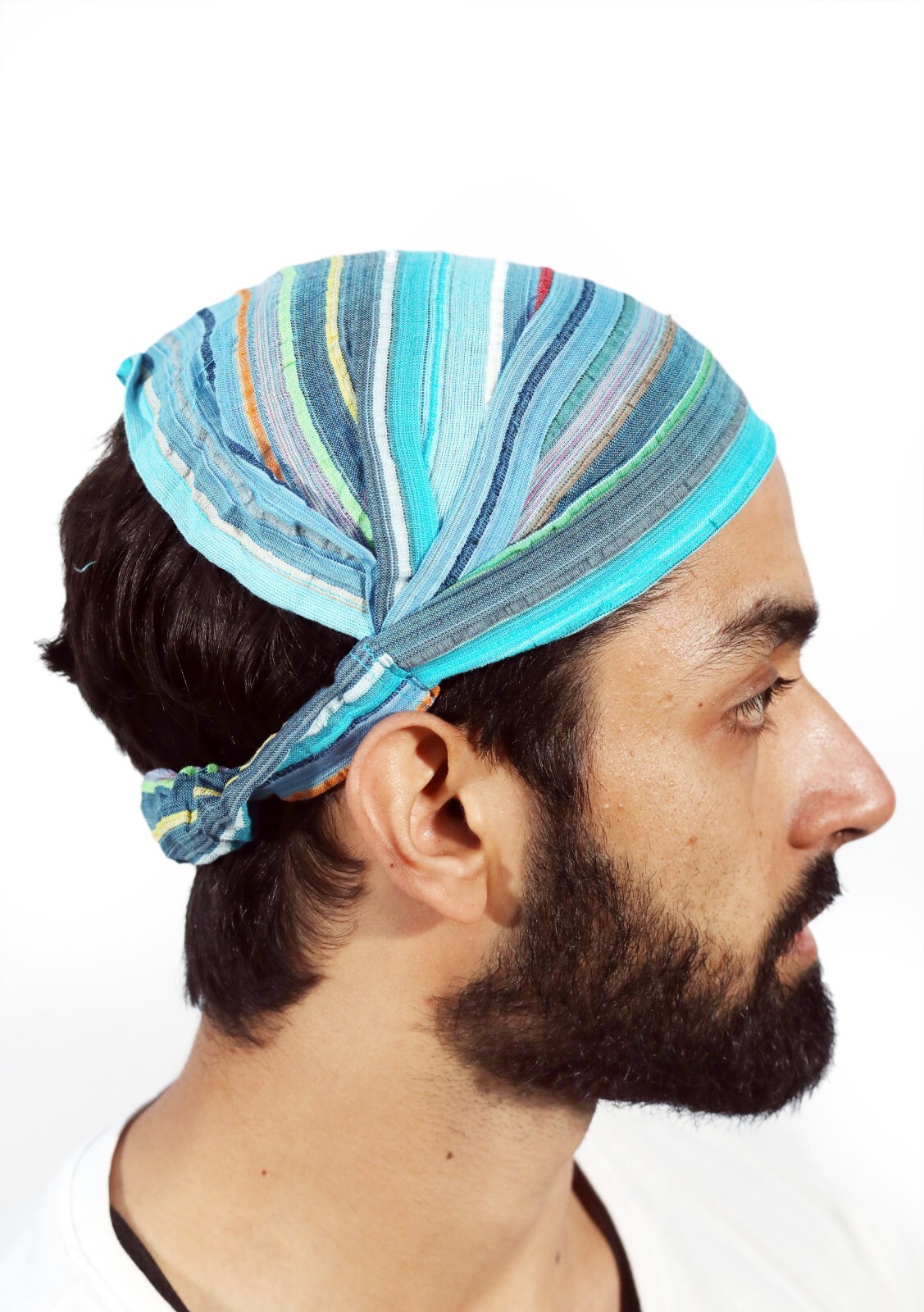 US STOCK 10 Pieces Women Cotton Headband Striped Wide Hairband Lot Bandana Yoga