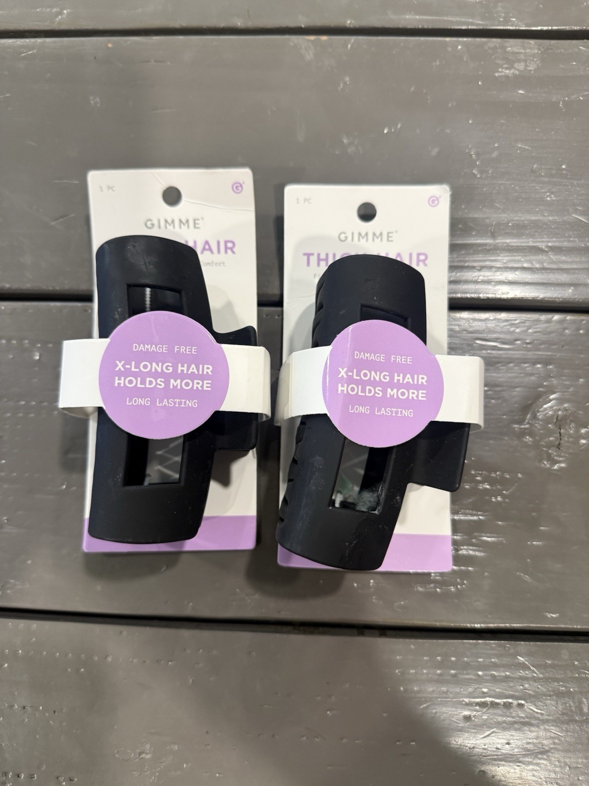 Gimme Beauty Thick Hair Rectangle Claw Clip 2ct – New