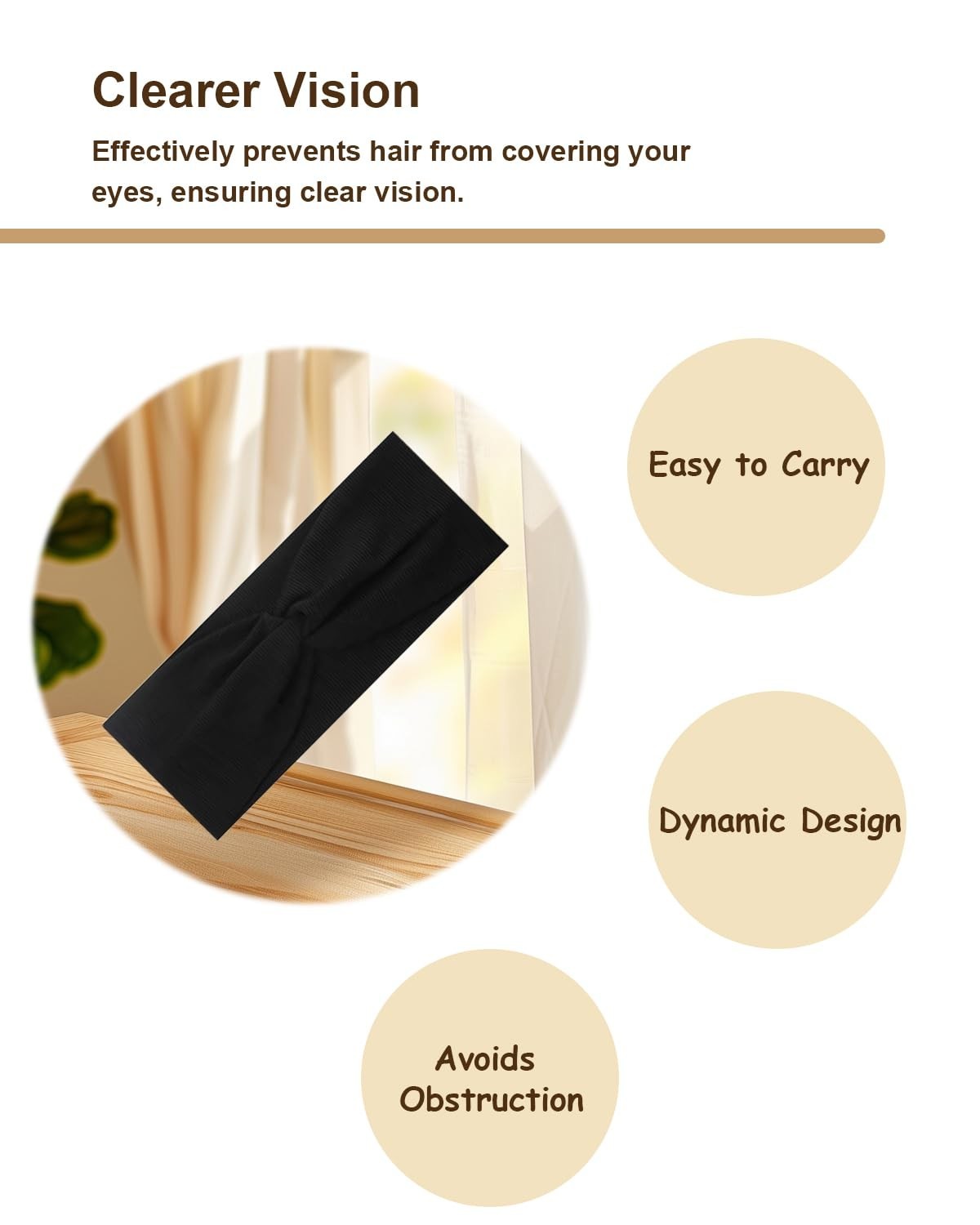 10 Pcs Non-Slip Stretchy Cotton Sport Headbands for Women – Soft, Absorbent Hair