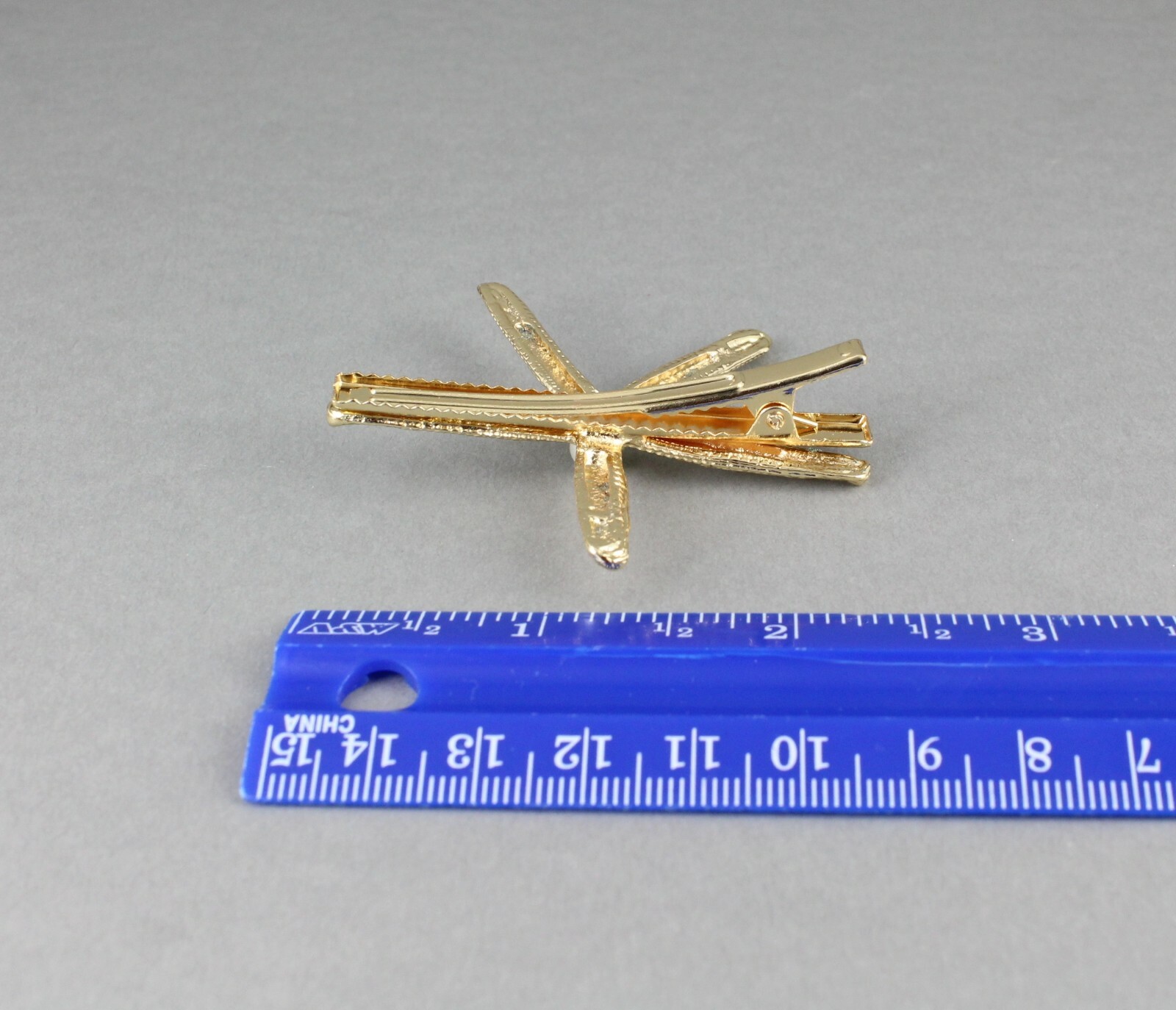 Gold Starfish barrette metal hair clip barrette star fish hair clip clamp