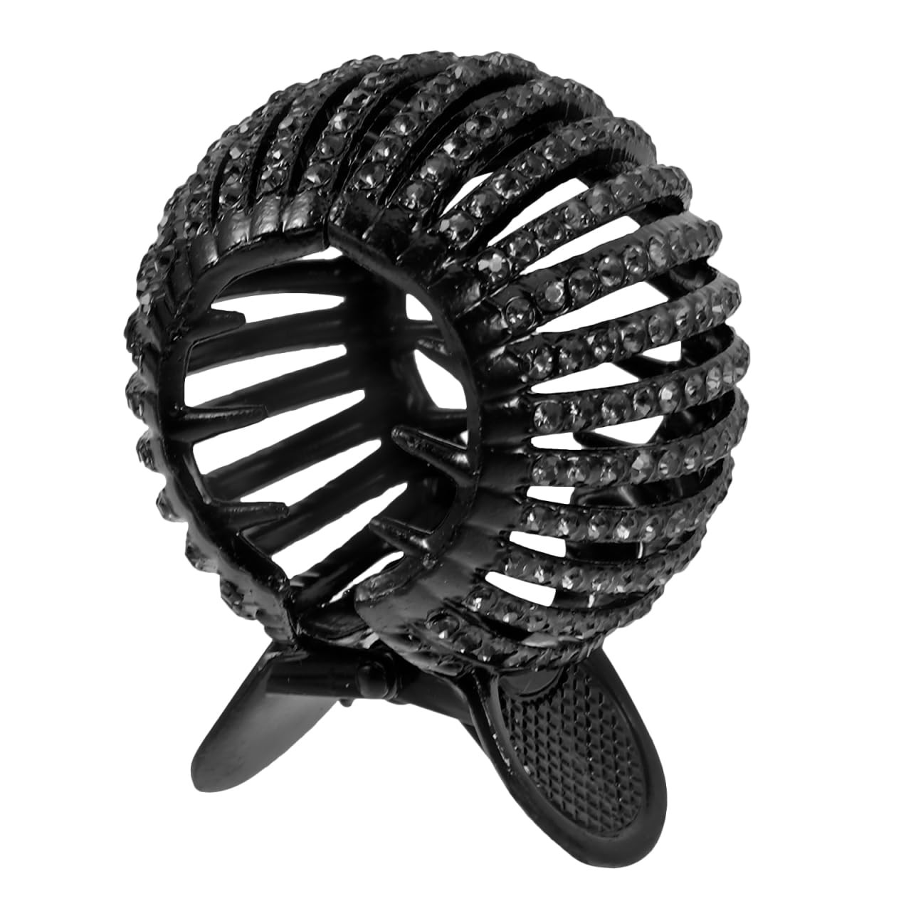 Mobestech Diamond-in Ponytail Claw Clip Hair 1 Count (Pack of 1), Black