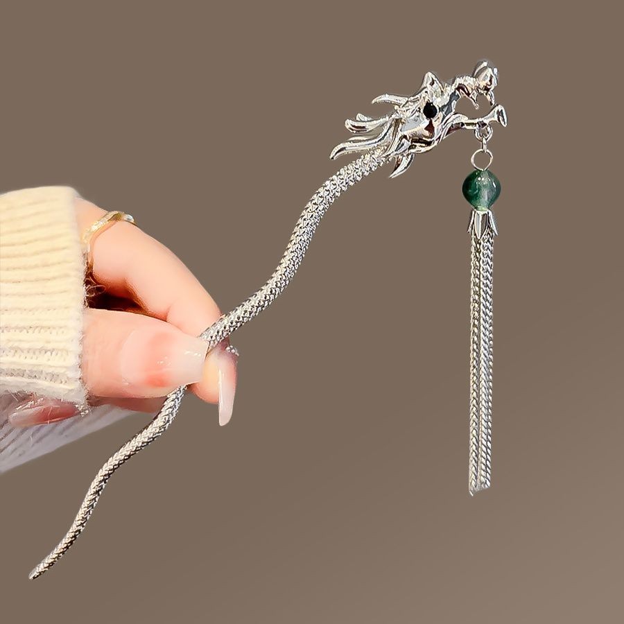Ethnic Style Dragon Hairpin for Women Chinese Simple Modern Hair Accessory