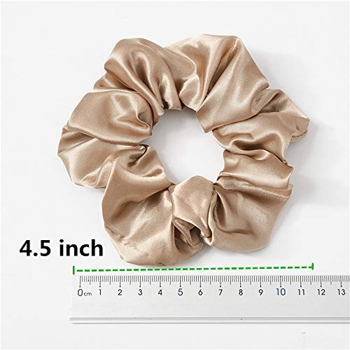 6 Pcs Hair Scrunchies Hair Ties 4.5 Inch (Pack of 6) Classic color 4.5IN