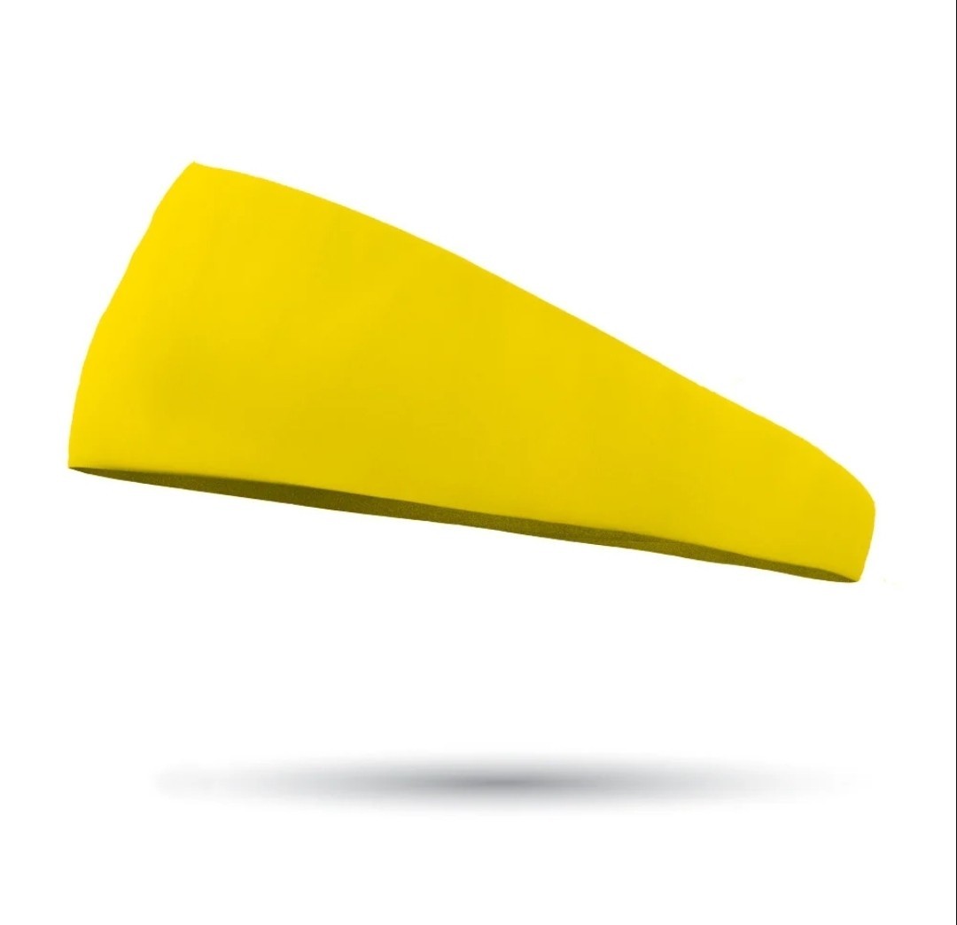 Bondiband Headband 4” Tapered Back Wicking ~ Yellow ~ Bondi Band