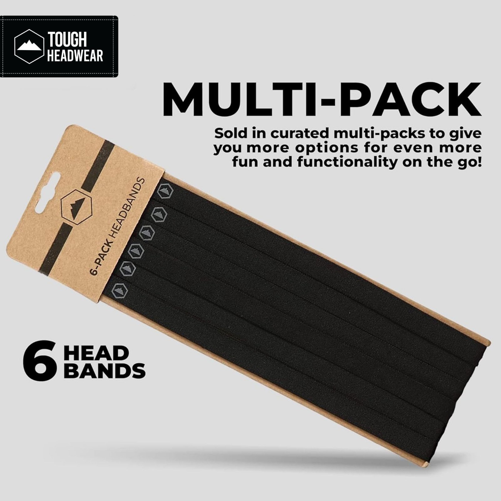 Thin Elastic Sports Headbands for Men & Women – Non-Slip Workout Hair Bands – 6-