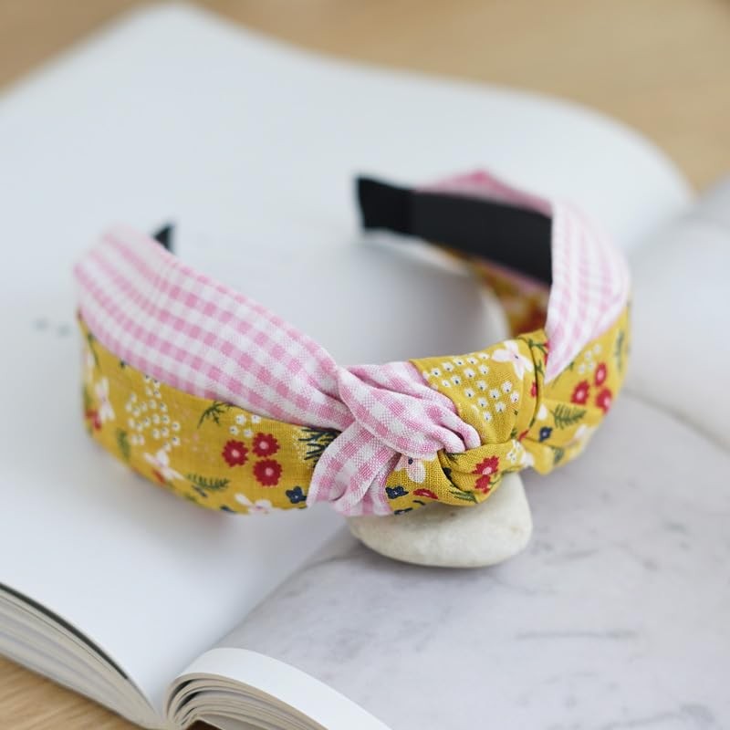 DILBABA 1 Count 10-Yellow Vintage Knot Headband