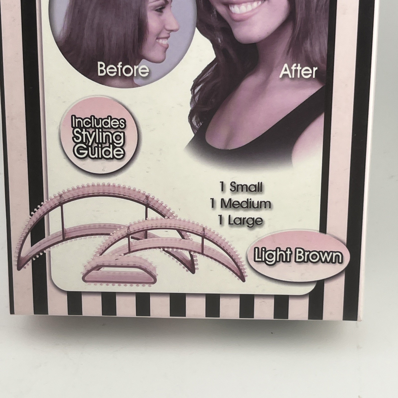 Bumpits Hair Volumizing Leave-in Inserts Set Of 3 Comb Light Brown New Free Ship
