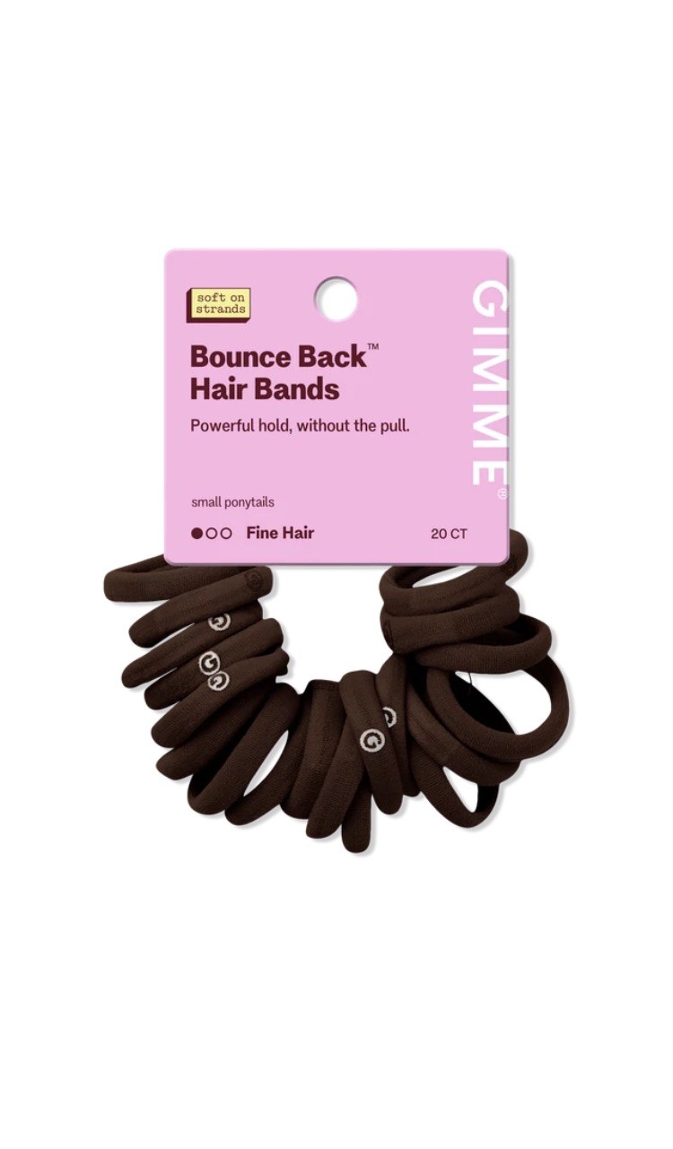 1 PACK – GIMME beauty X-Fine Hair Bands,, color Dark Brown, 20ct – FREE SHIPPING