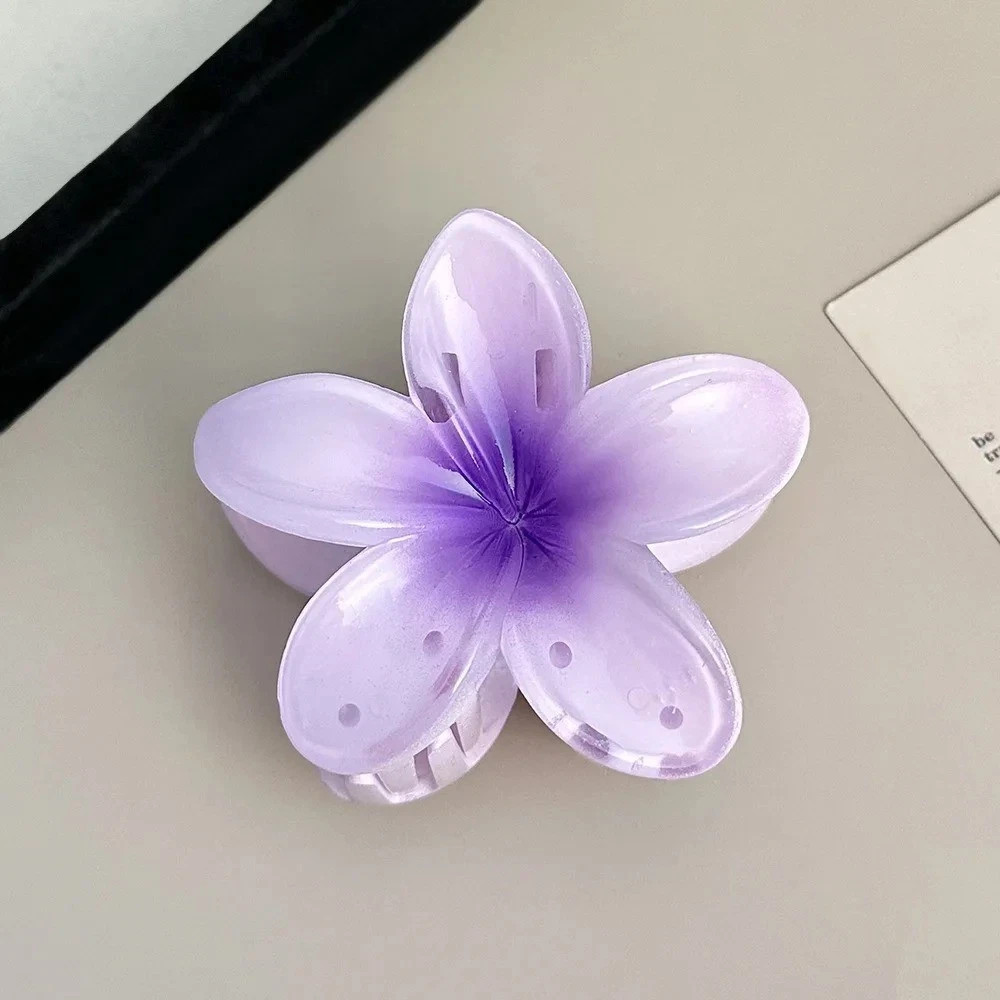 2026 Egg Flower Hair Clip Hawaii Beach Claw Boho Y2K Hair Accessory Girls