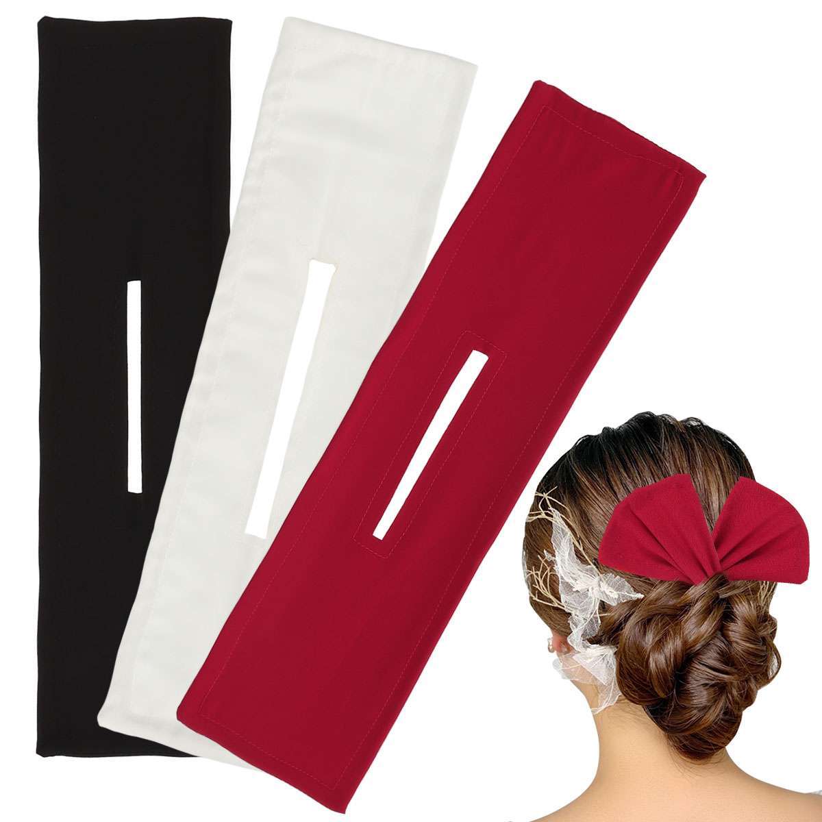 3PCS Multicolor Deft Bun Maker For Hair Magic Donut Cloth Makers Clip French US