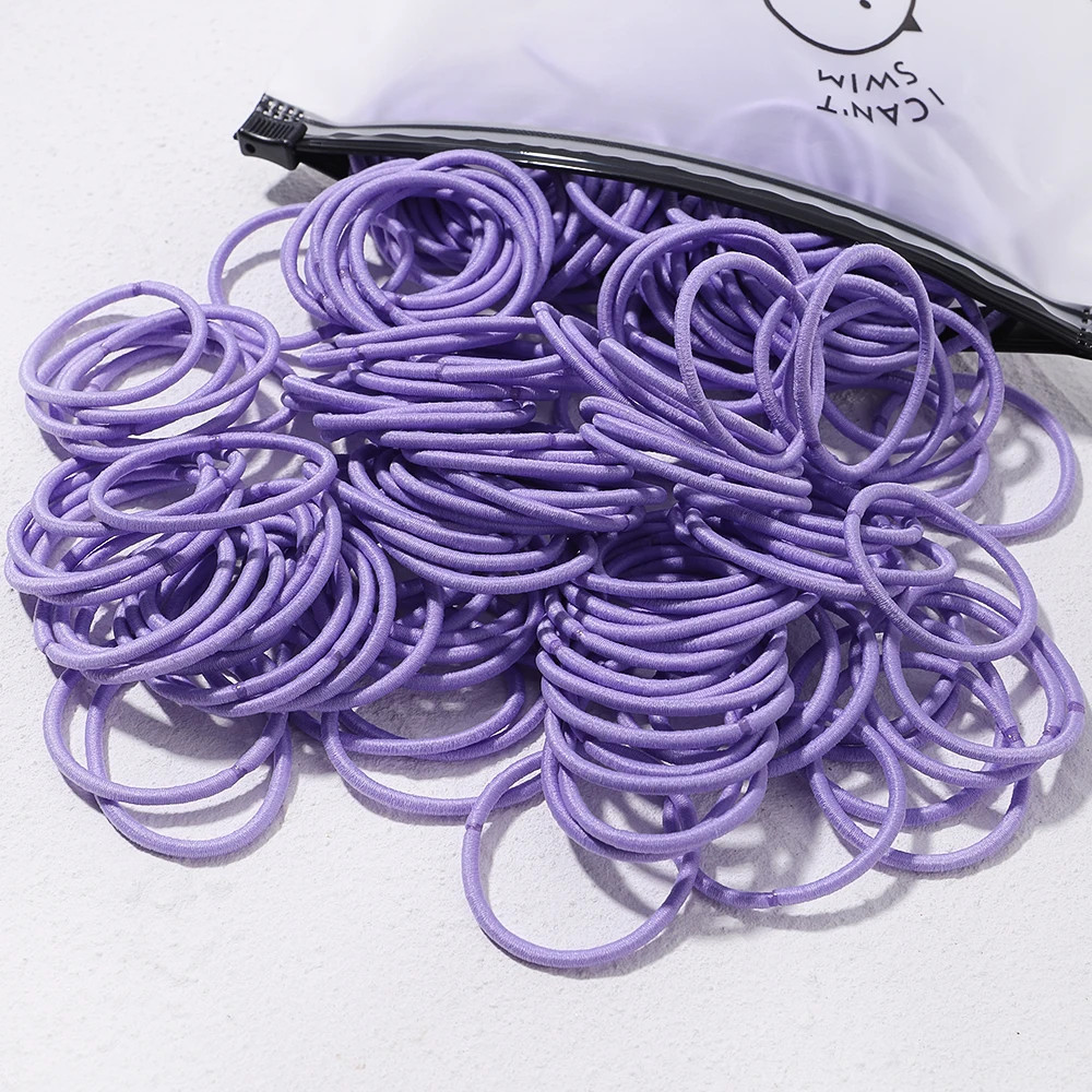 30/50/100 Pcs Girls Big Rubber Band Ponytail Holder Elastic Hair Bands Korean